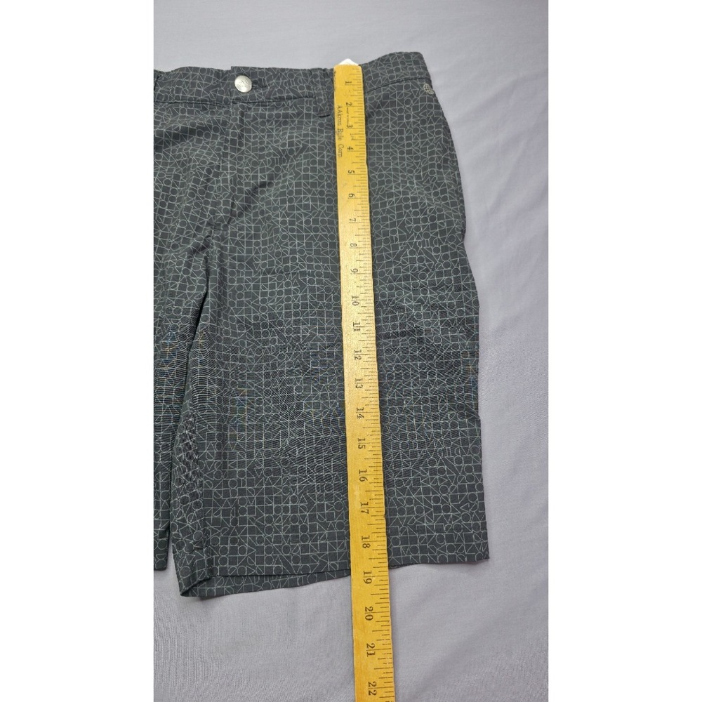 Adidas Shorts Mens 30 x 9 Charcoal Gray Golf Performance Geometric Print Casual - Picture 7 of 11